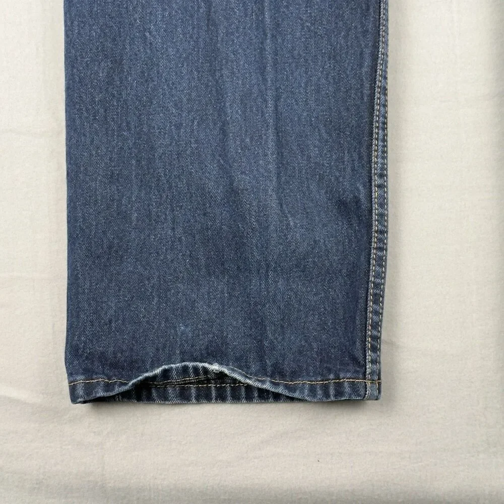 Levi's 505 Jeans Mens 40x30‎ Straight Fit 5-Pocket Cotton Denim Black